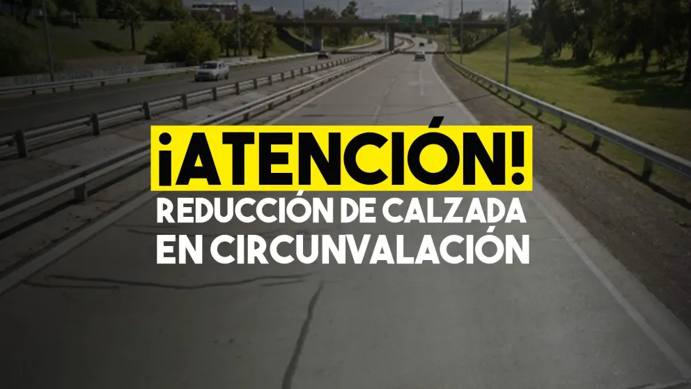 Vuelven a reducir el tránsito en Avenida Circunvalación