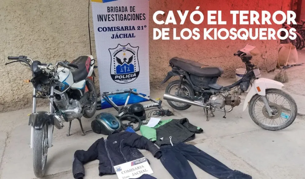 Detienen al asaltante de kioscos y almacenes que azotaba el departamento de Jáchal