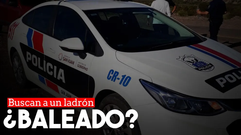 Buscan en Pocito a un ladrón que creen que fue baleado