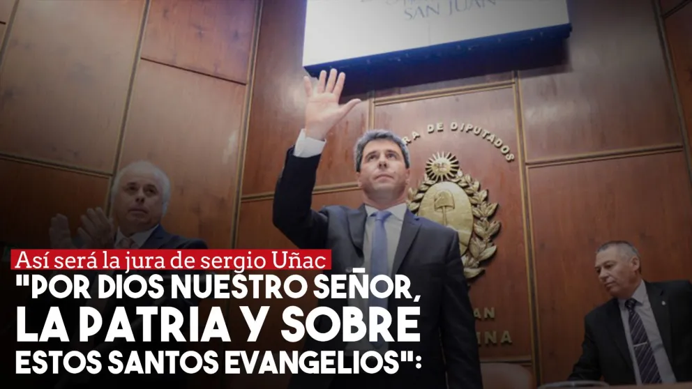 "Por Dios Nuestro Señor, la Patria y sobre estos Santos Evangelios": así será la jura de Sergio Uñac