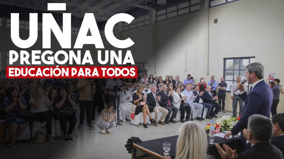 Uñac en la Agrotécnica de Zonda: "La educación es necesaria para la igualdad de oportunidades"