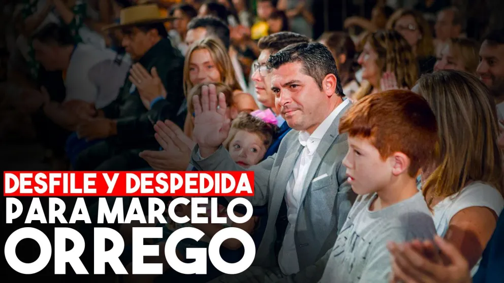 Santa Lucía festejó su aniversario con un desfile y los vecinos despidieron al intendente Marcelo Orrego