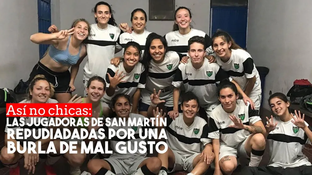 Las jugadoras de San Martín se autodenominaron "violadoras" para burlarse de sus rivales