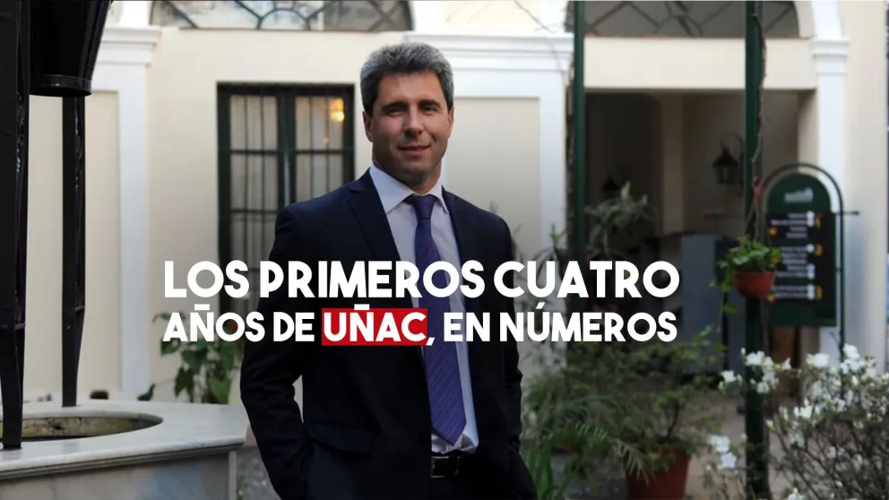 Los primeros cuatro años de Uñac en números