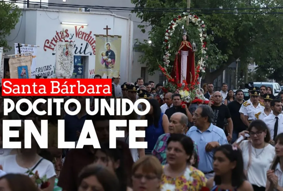 La fe unió a Pocito en la celebración de Santa Bárbara