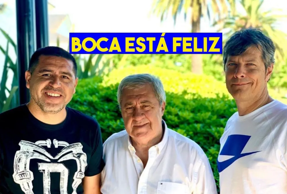 Con Riquelme, Jorge Ameal se convirtió en el nuevo presidente de Boca
