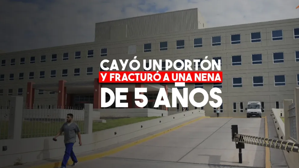 Una nena de 5 años sufrió un grave accidente tras caerle un portón encima