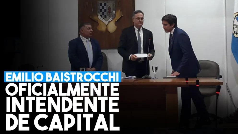 Emilio Baistrocchi: "Vivo este día como el más importante de mi carrera política"