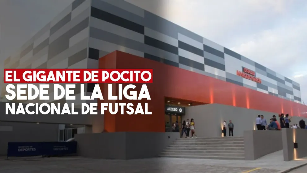 El estadio de Pocito, sede de la fase final de la Liga Nacional de Futsal