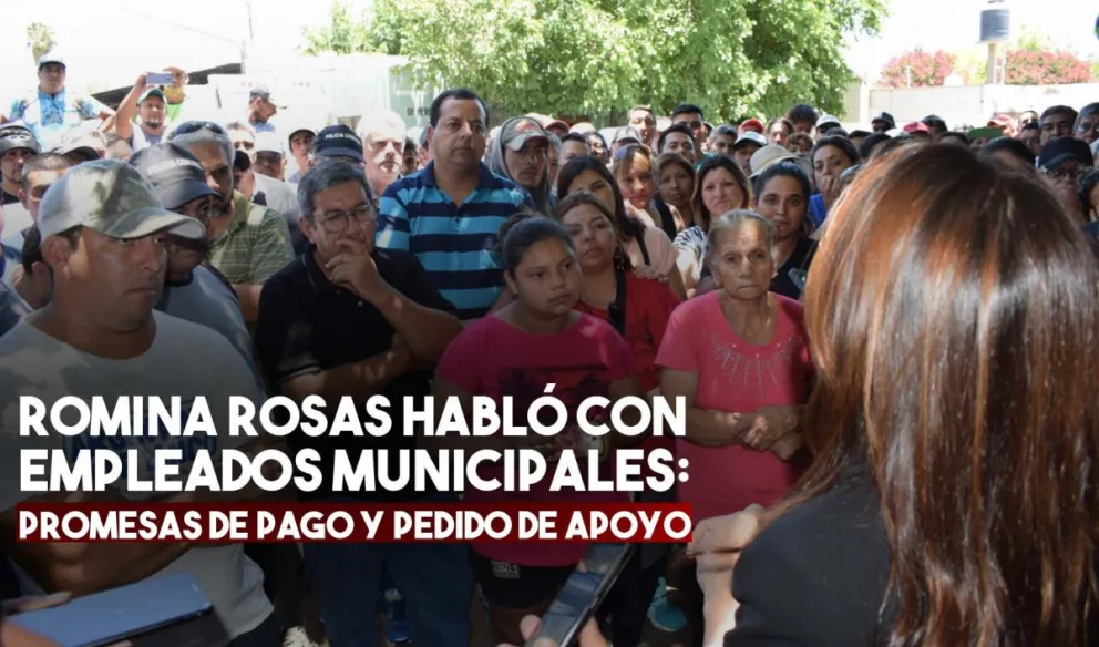 Romina Rosas habló cara a cara con los empleados municipales