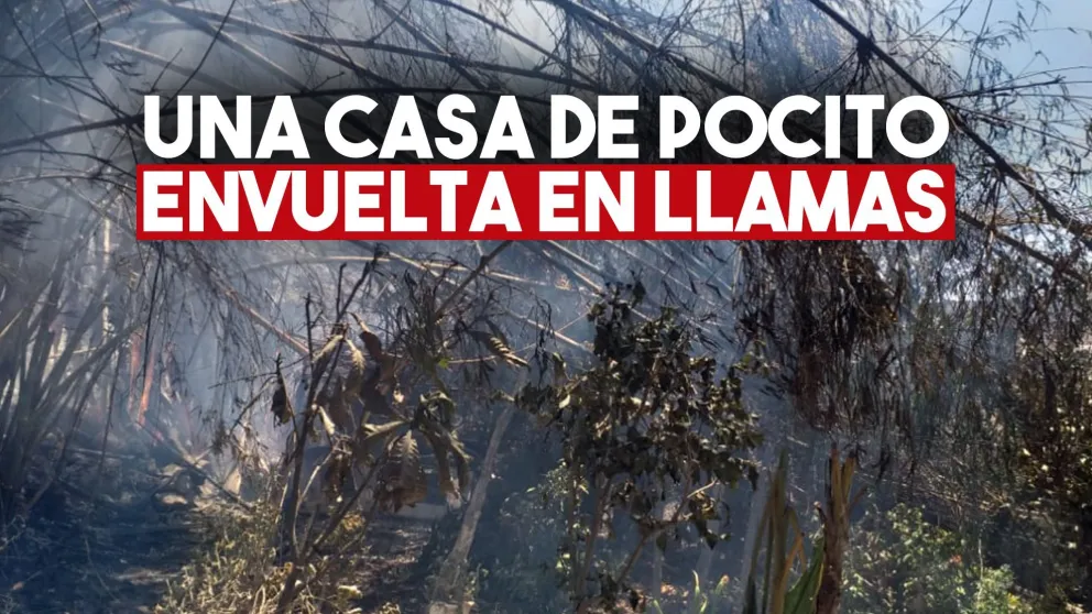 El fondo de una casa de Pocito se vio envuelta en llamas: lo apagaron luego de dos horas