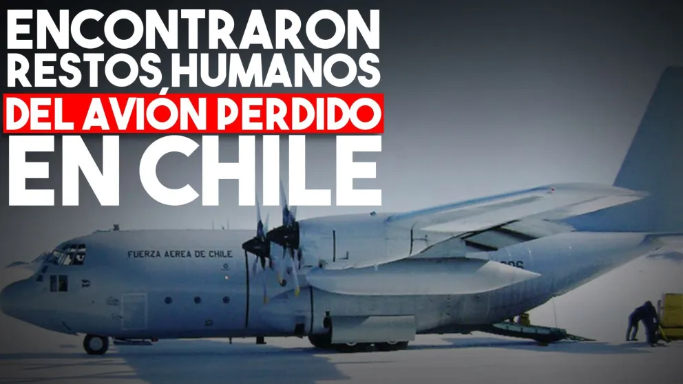 Encontraron restos humanos en la zona donde desapareció el avión militar chileno