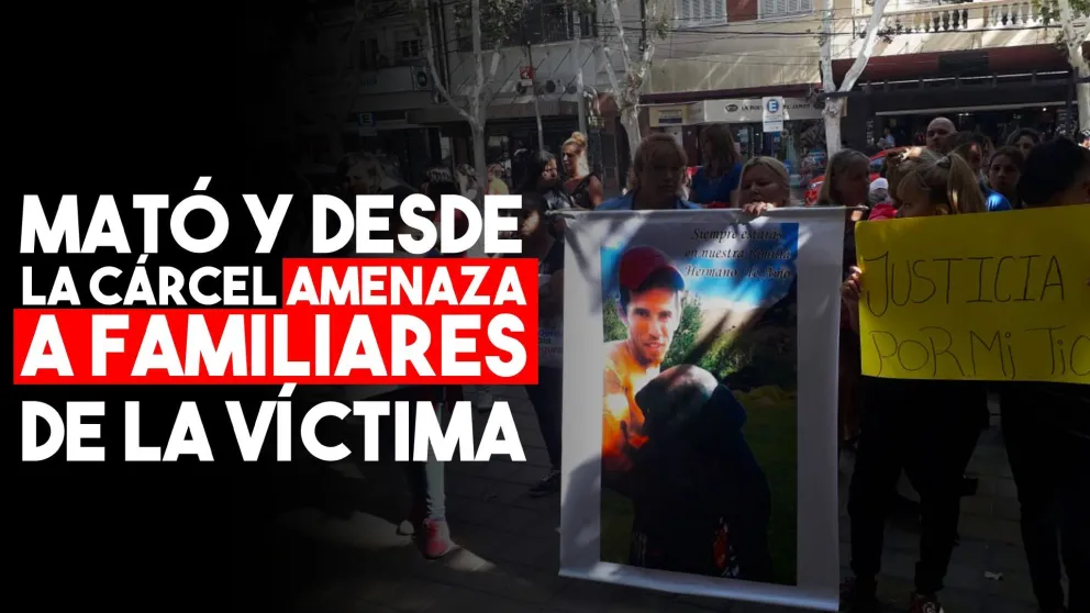 Mató de un balazo a un hombre y amenaza a su familia desde la cárcel