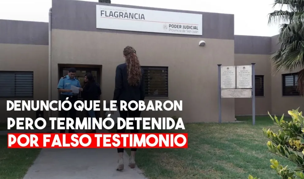 Víctima de presunto robo terminó detenido por falso testimonio