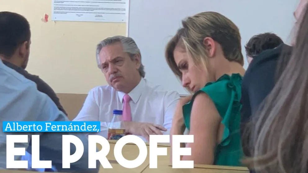 Alberto Fernández fue a la facultad y le tomó examen a sus alumnos