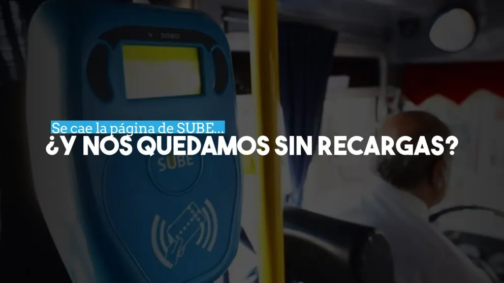 La página de SUBE no funcionará el finde ¿Se podrá cargar en San Juan?
