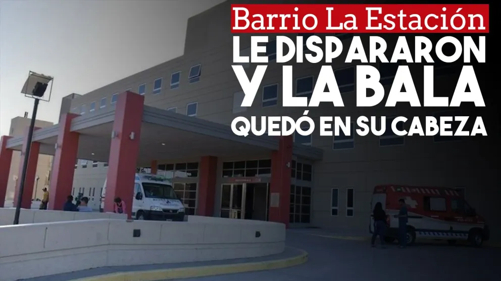 Recibió un disparo en la garganta y la bala quedó en su cabeza: está internado
