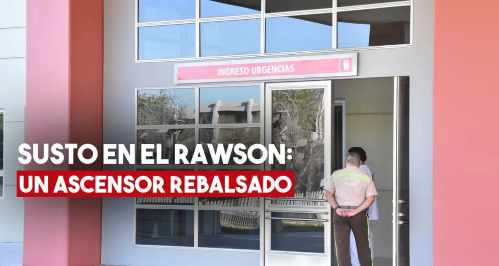 Hospital Rawson: sobrepasaron la capacidad de un ascensor