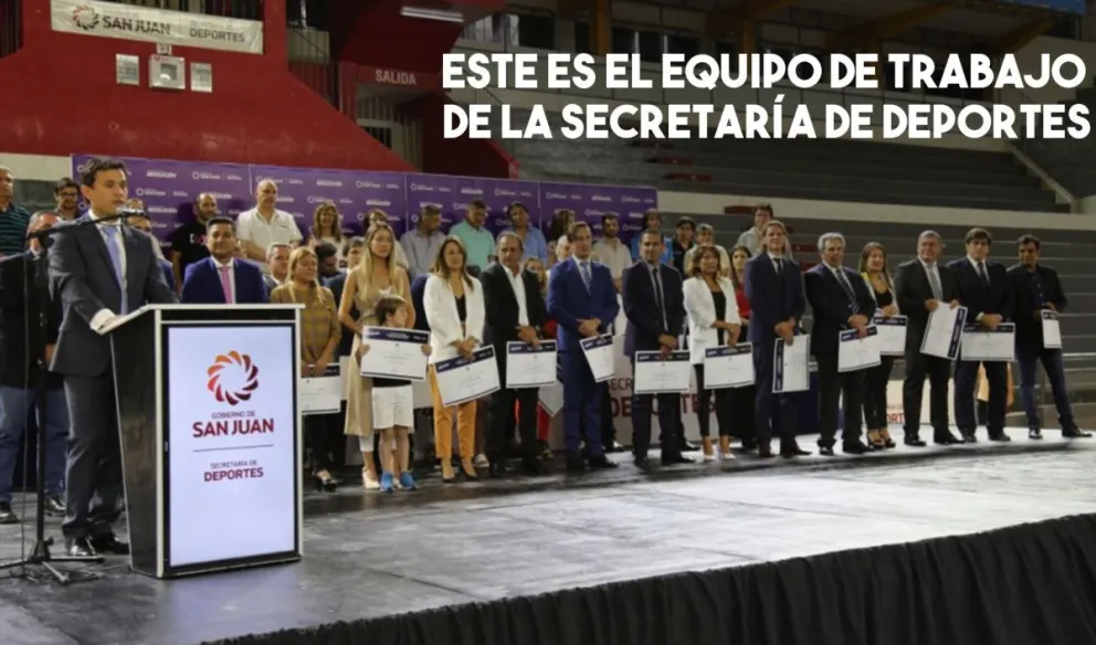 El secretario de Deportes Jorge Chica presentó a su equipo de trabajo