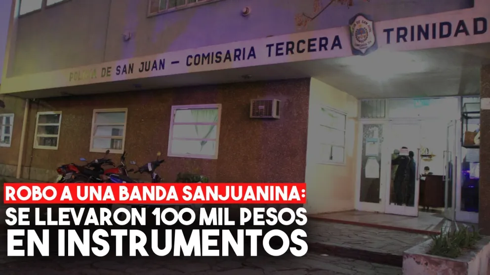 Le robaron a un músico sanjuanino: se llevaron 100 mil pesos en instrumentos