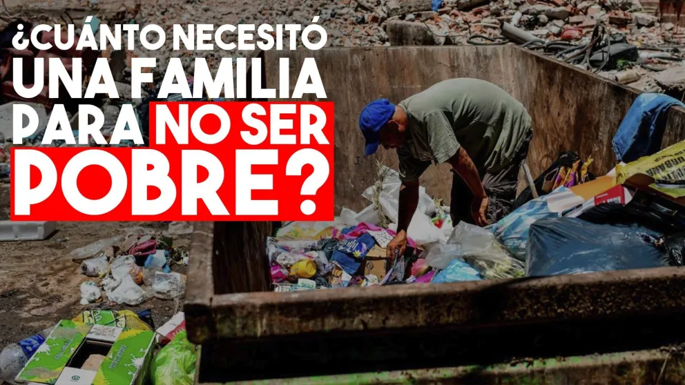 Para no ser pobre, una familia tipo necesitó ingresos por 37.596 pesos en noviembre