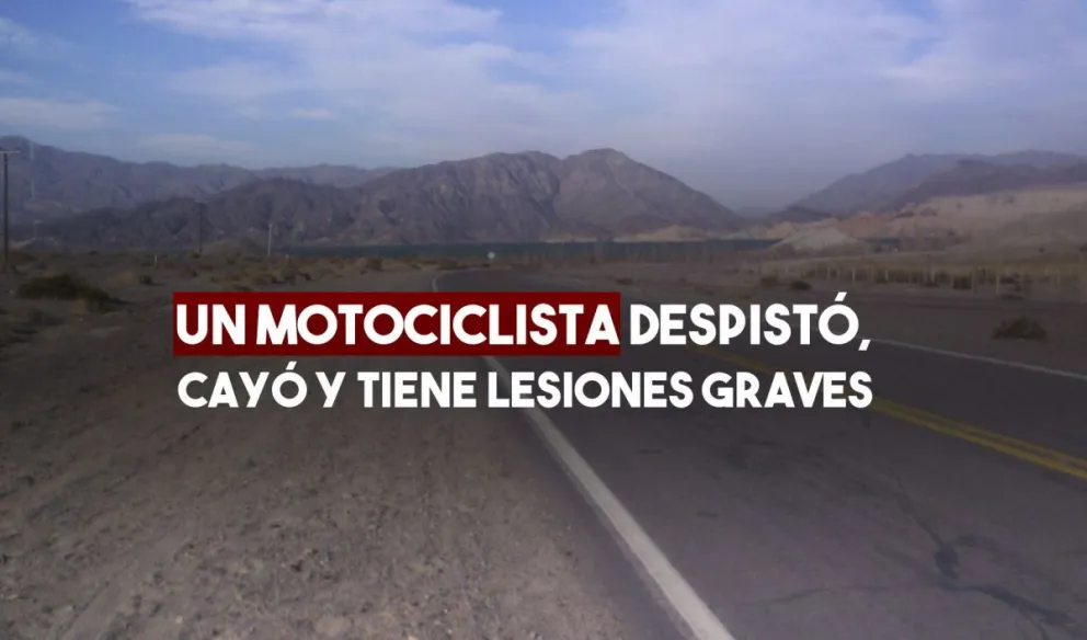 Iglesia: Iba en moto, despistó y cayó