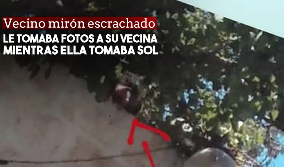 Una joven sanjuanina denunció en redes sociales a su vecino quién le sacaba fotos mientras tomaba sol