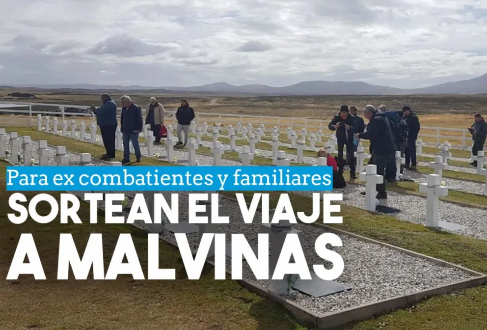 Este viernes se realizará el sorteo para que veteranos y familiares viajen a Malvinas