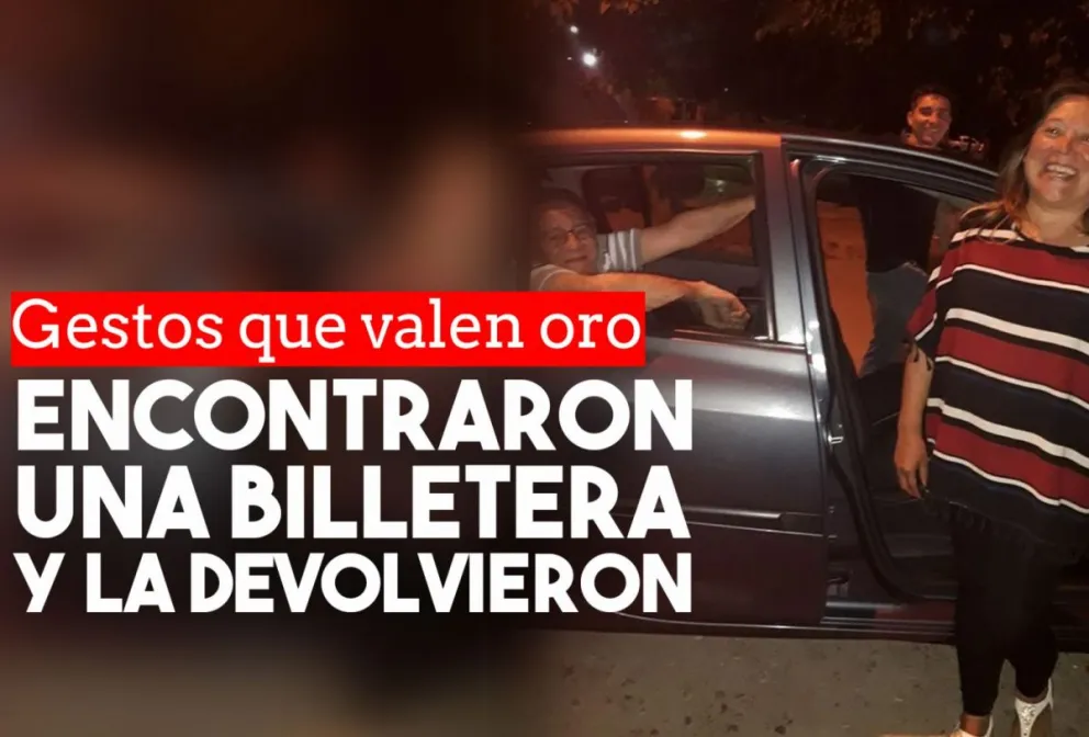 Encontraron una billetera y se la entregaron a su dueña