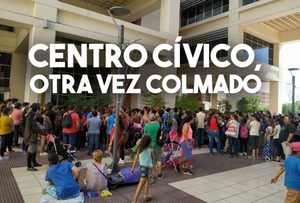 Por segundo día consecutivo, el Centro Cívico estuvo colmado