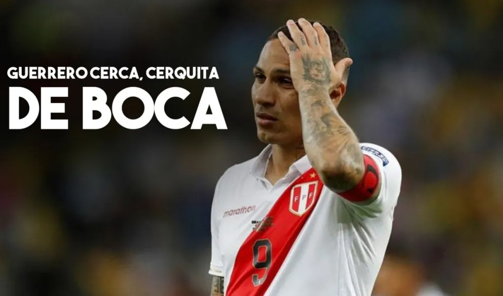 Paolo Guerrero muy cerca de Boca