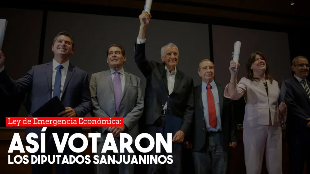Ley de Emergencia Económica: ¿Cómo votaron los diputados sanjuaninos?
