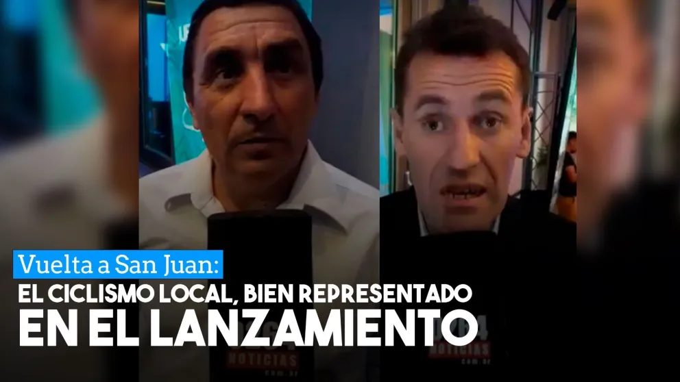 Dos figuras del ciclismo: Turco Julio y Pitufo Casto, presentes en la presentación