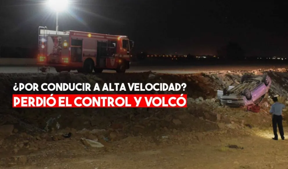 Otra vez la avenida Costanera, un vuelco y un herido grave