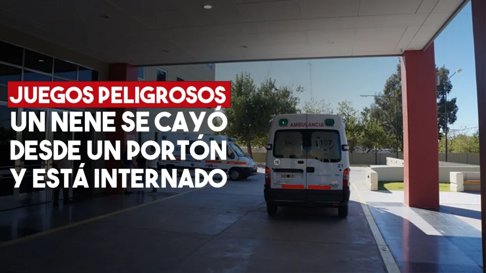 Un niño se cayó de un portón cuando jugaba y tuvieron que operarlo por graves heridas
