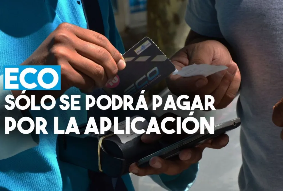 Será obligatorio pagar el ECO a través de la aplicación