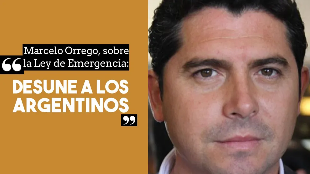 Marcelo Orrego, sobre la Ley de Emergencia: "Desune a los argentinos"