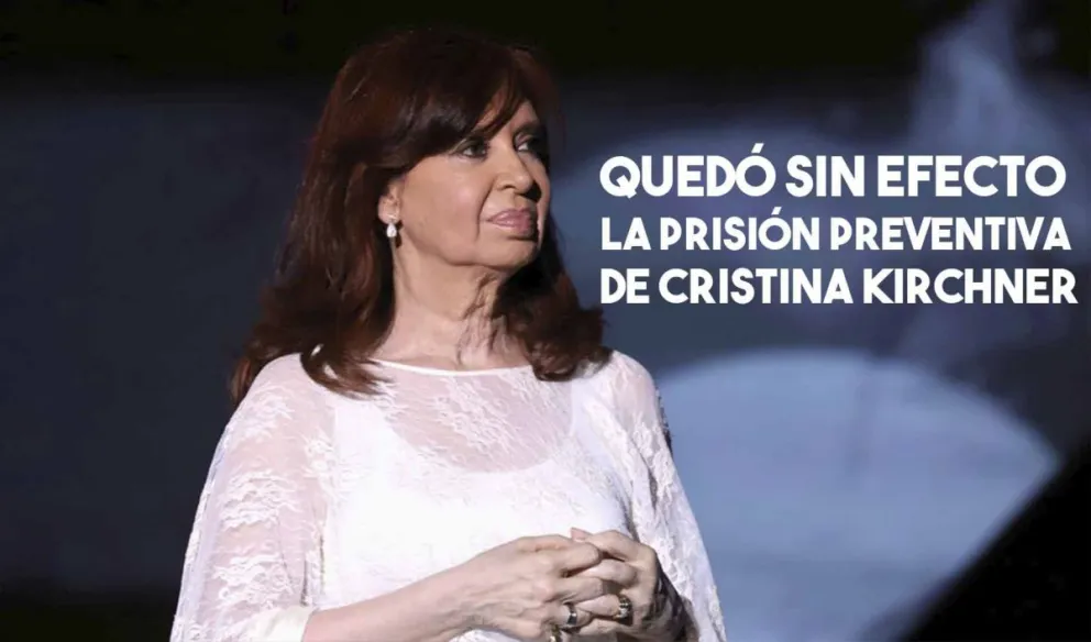 Memorándum con Irán: el Tribunal Oral Federal 8 dispuso el cese de la prisión preventiva contra Cristina Kirchner