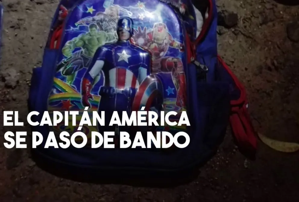 Fueron a pedirle agua a un finquero y llevaban un arma en una mochila del Capitán América