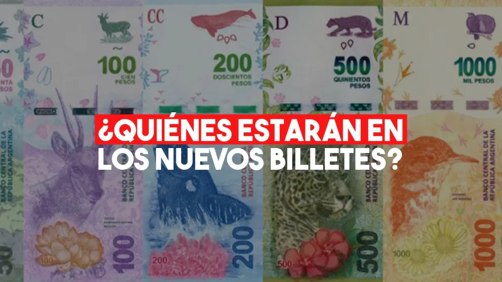Animales por próceres: quiénes estarán en los nuevos billetes