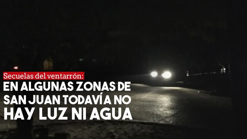 En algunas zonas de San Juan todavía no vuelve la luz ni el agua