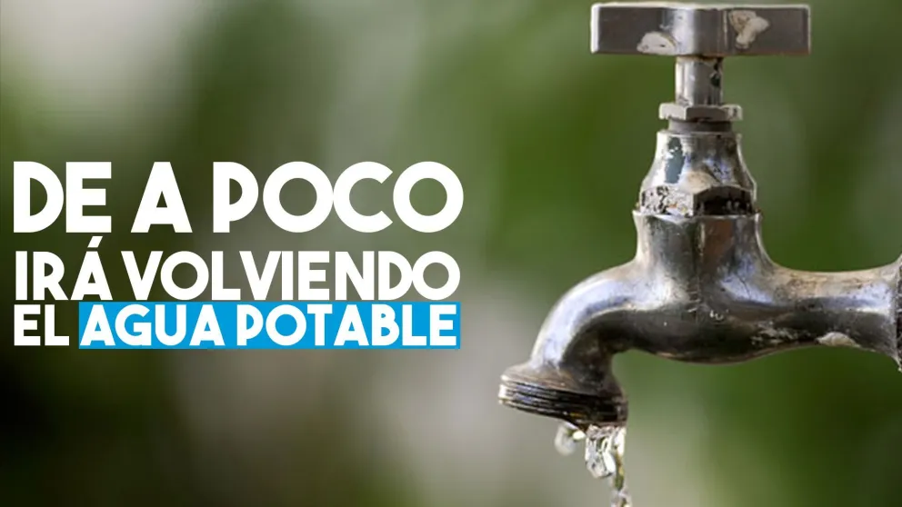 Desde OSSE están trabajando para normalizar el servicio de agua potable