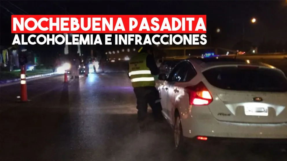 Este fue el saldo de los vehículos que cometieron infracciones en esta Nochebuena