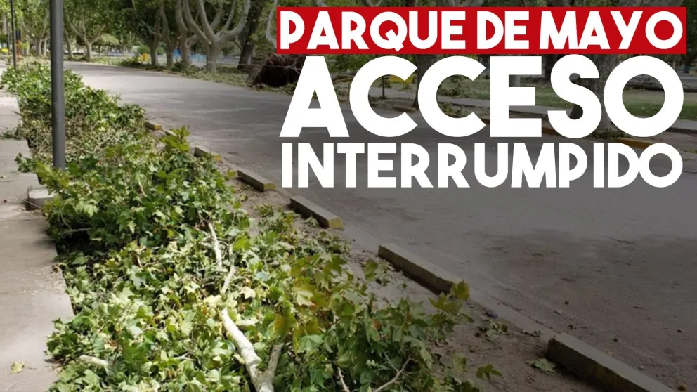 No se podrá acceder al Parque de Mayo hasta el jueves al mediodía