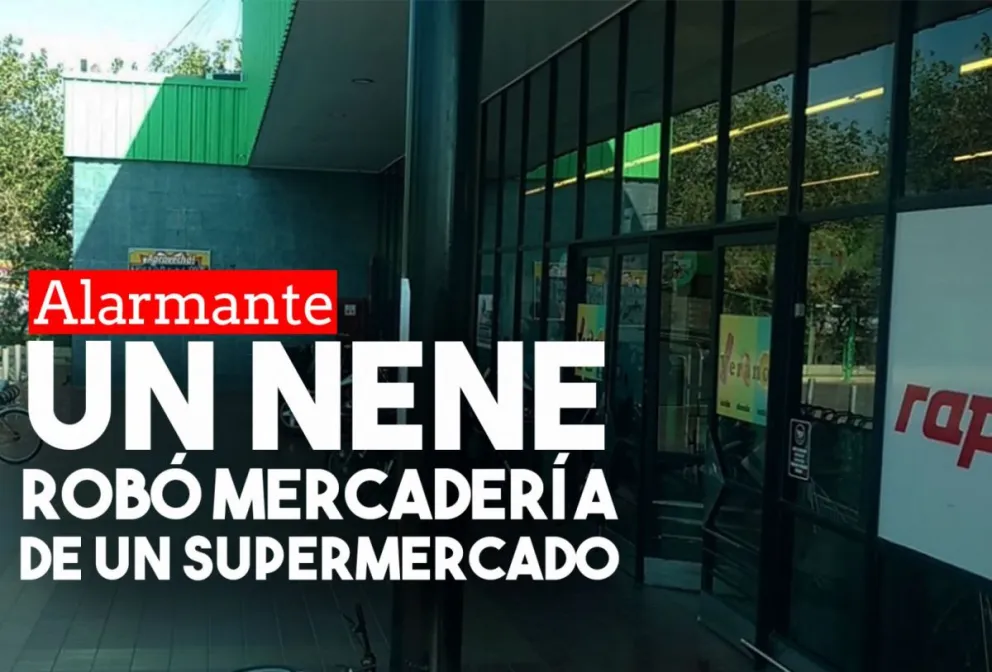 Encontraron a un niño llevándose mercadería de un supermercado