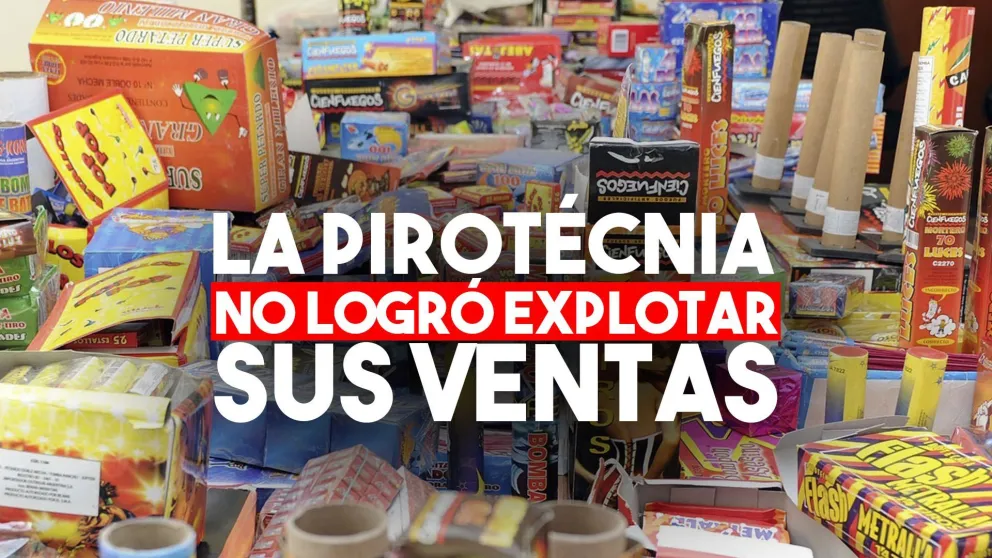 Se registró una fuerte caída de la venta de pirotecnia