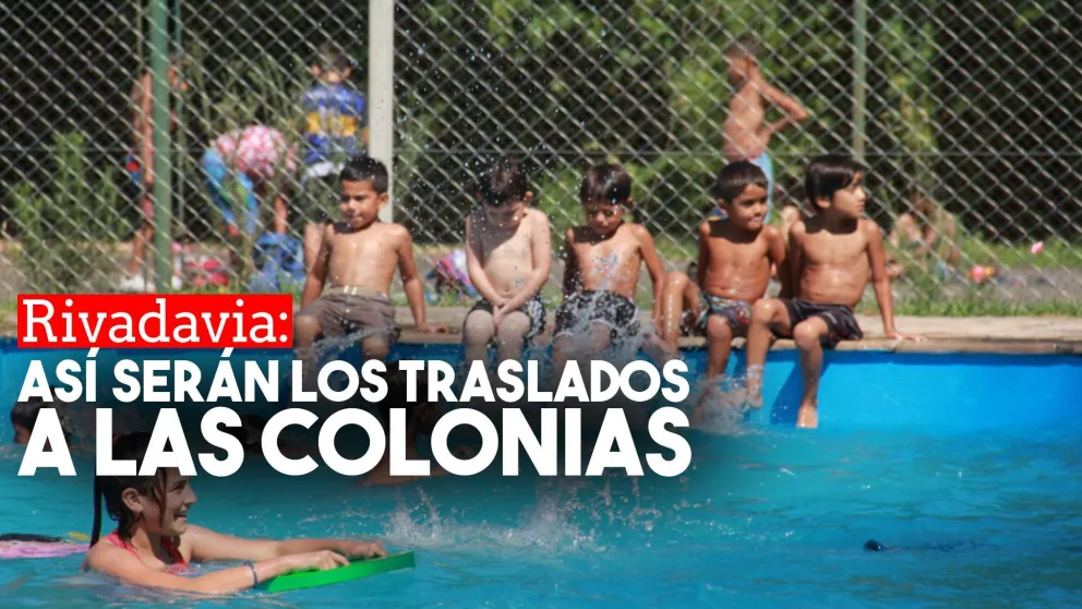 Así se realizarán los traslados a las colonias de verano en Rivadavia