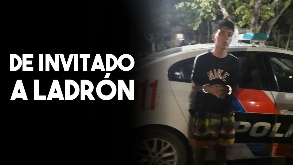 Fue como invitado a un camping y quiso robar herramientas