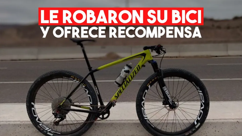 Le robaron una costosa bicicleta de competición a un reconocido ciclista