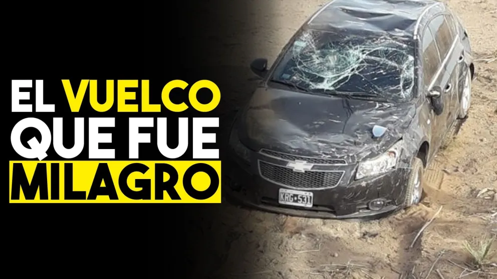Dos jóvenes volcaron en Pocito y se salvaron de milagro